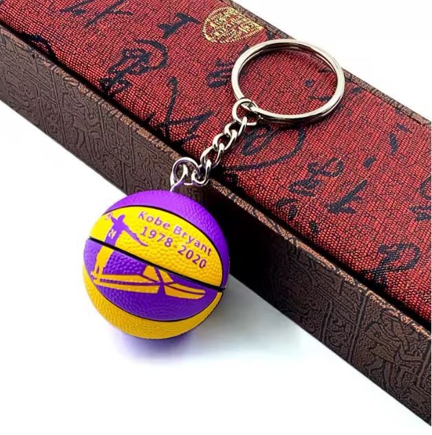 NBA Gifts- Basketball Souvenirs Pendant Keychain Ball Star Keyring Basketball Fans Collectible Gift for Boy Friend gifts boyfriend room decor men men accessories fatherdays gifts - BRYANT KOBE