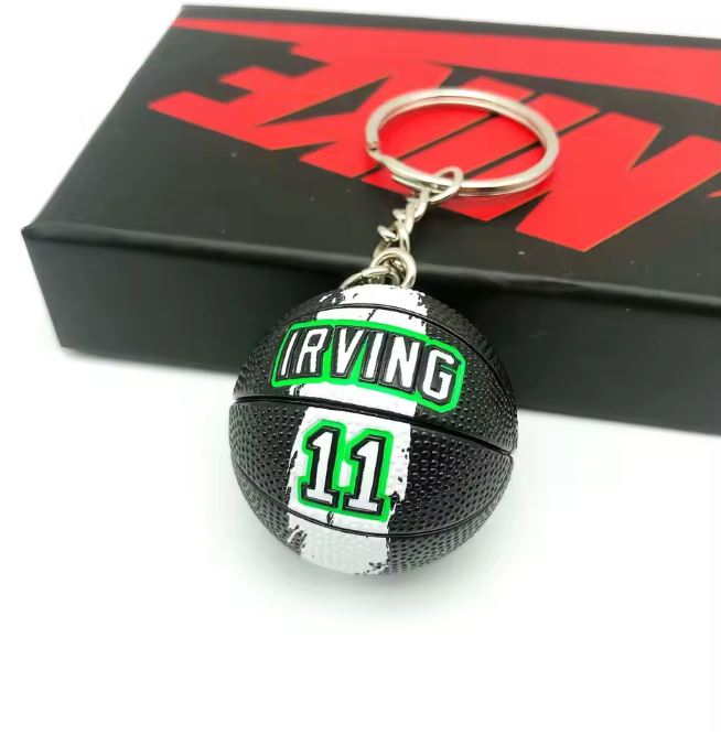 NBA Gifts- Basketball Souvenirs Pendant Keychain Ball Star Keyring Basketball Fans Collectible Gift for Boy Friend gifts boyfriend room decor men men accessories fatherdays gifts - IRVING