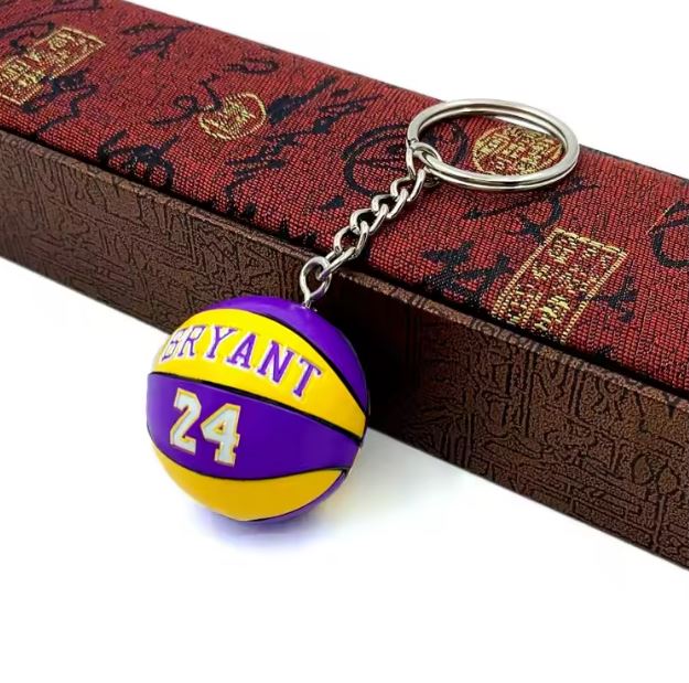 NBA Gifts- Basketball Souvenirs Pendant Keychain Ball Star Keyring Basketball Fans Collectible Gift for Boy Friend gifts boyfriend room decor men men accessories fatherdays gifts - BRYANT