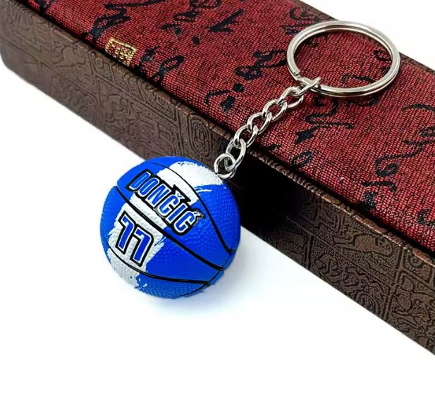 NBA Gifts- Basketball Souvenirs Pendant Keychain Ball Star Keyring Basketball Fans Collectible Gift for Boy Friend gifts boyfriend room decor men men accessories fatherdays gifts - DONCIC